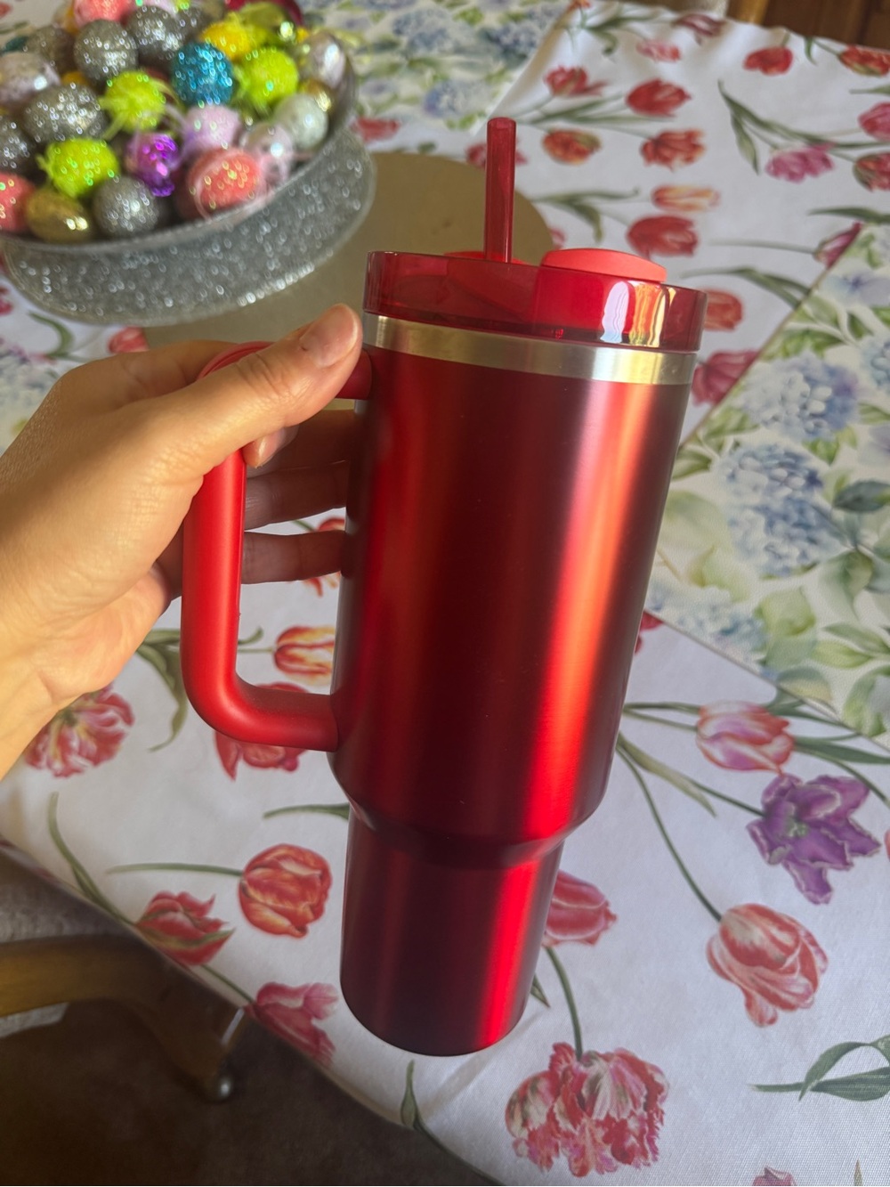 Stanley Starbucks Red Travel Mug with Handle
